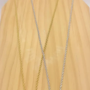 Collier Acier Mailles Tressées Petit