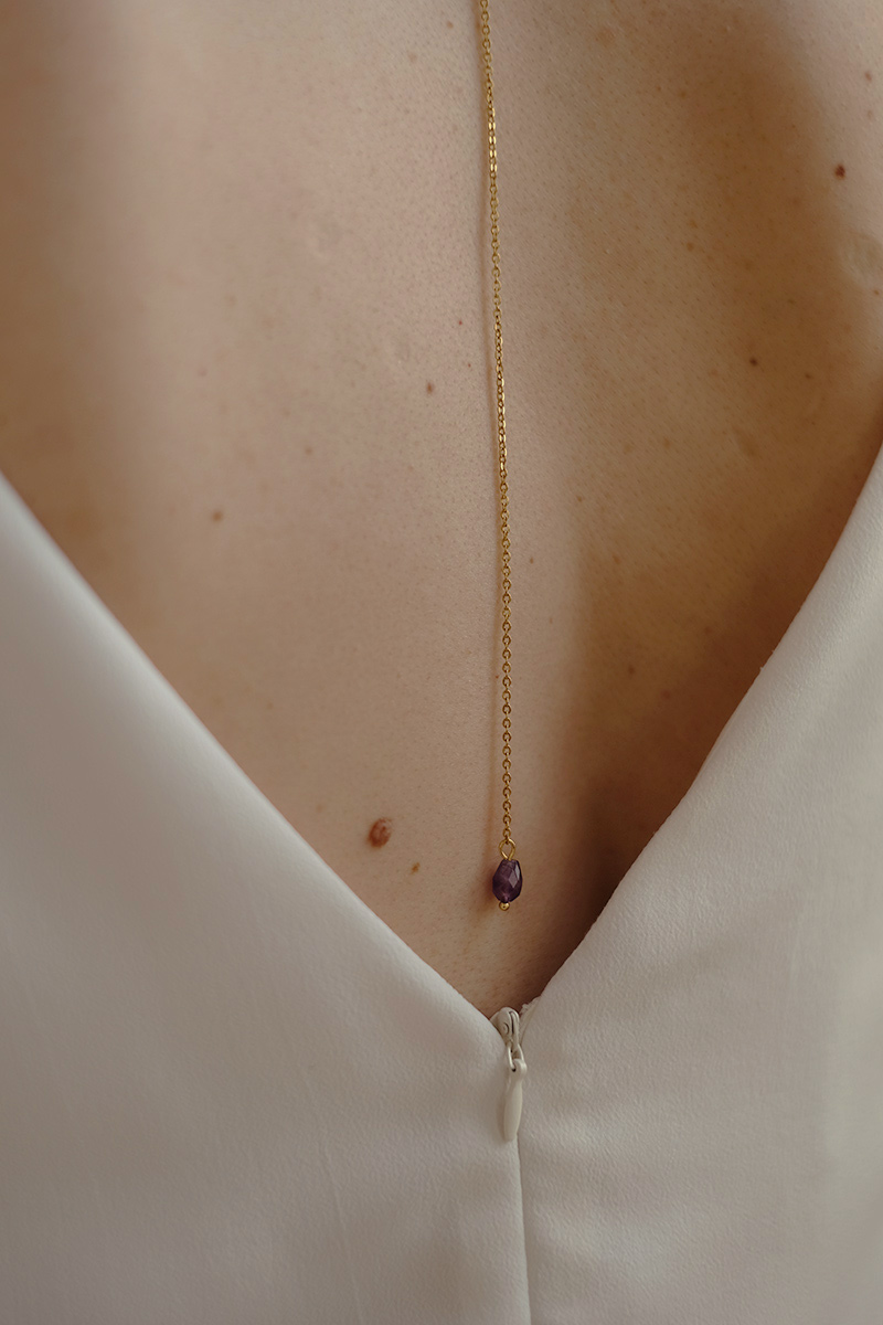 Collier de dos Améthyste – Lluvia