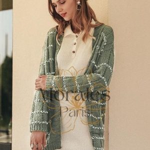 Gillet Bohème Effet Tricot