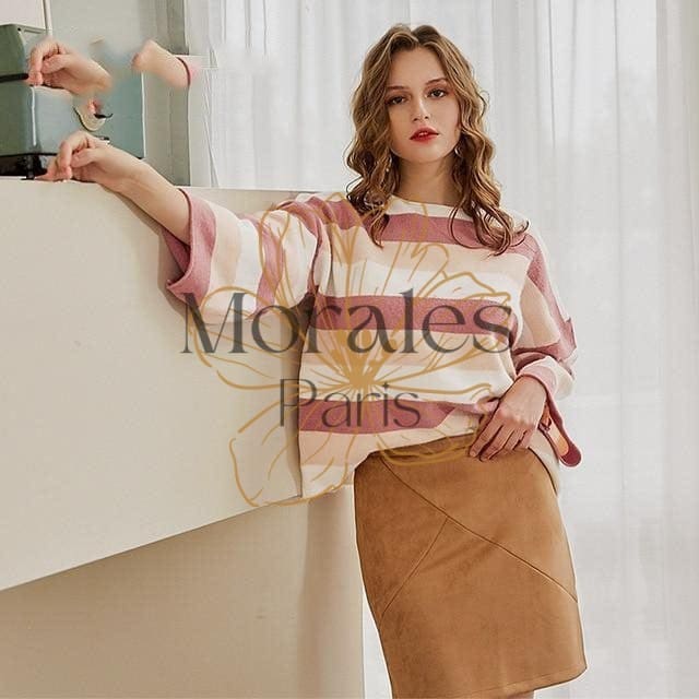 Jolie Pull Bohème Tons Rosé - Image 2