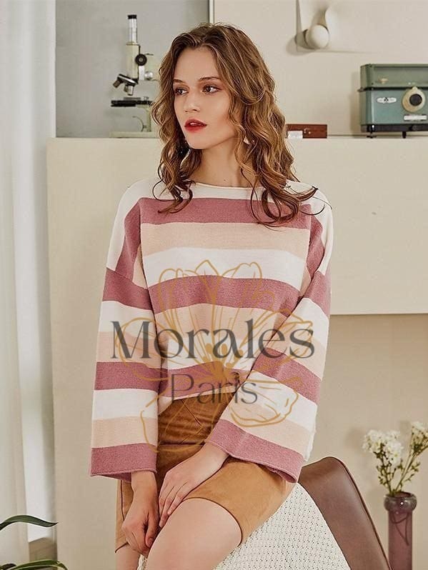 Jolie Pull Bohème Tons Rosé - Image 4