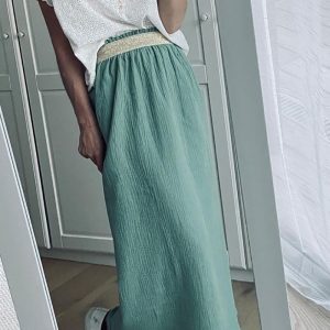 Jupe longue amande Cot Cot Cousette