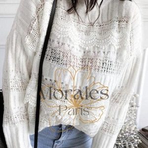 Petit Pull Bohème Col Haut