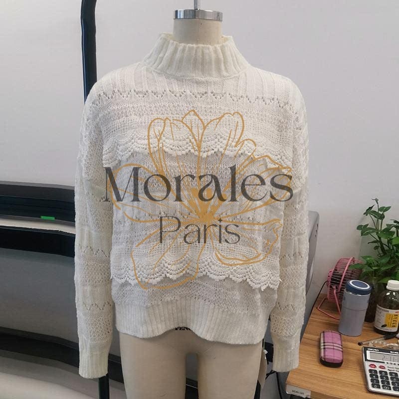 Petit Pull Bohème Col Haut - Image 5