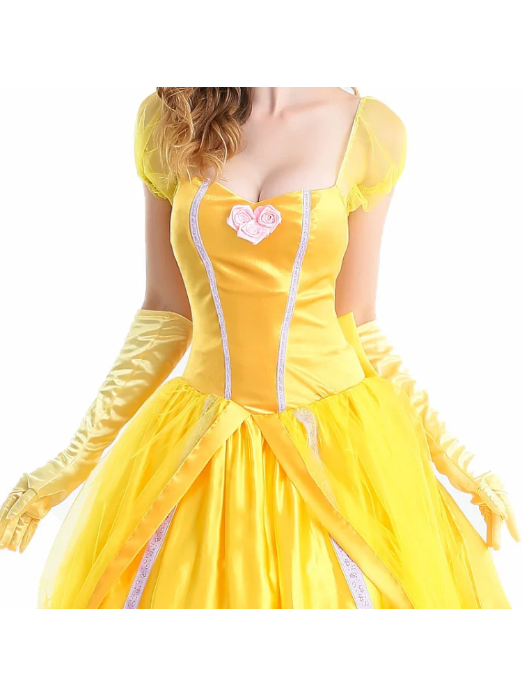 Déguisement Princesse Femme Jaune – Image 7