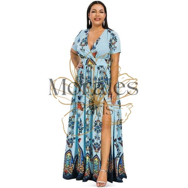 Robe Longue Bohème Chic Grande Taille – Image 4