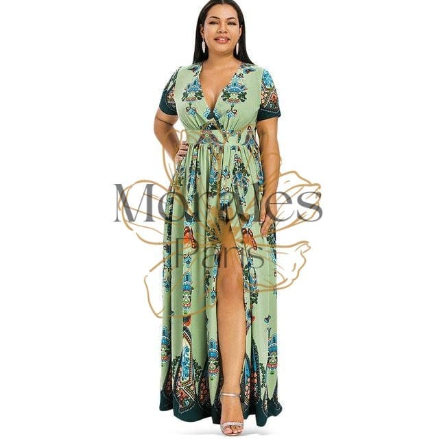 Robe Longue Bohème Chic Grande Taille – Image 6