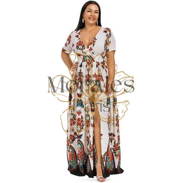 Robe Longue Bohème Chic Grande Taille – Image 7