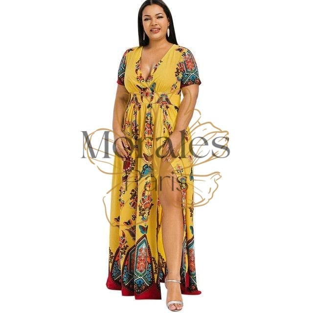 Robe Longue Bohème Chic Grande Taille – Image 8