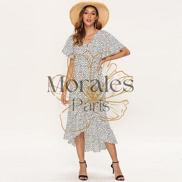 Robe Longue Bohème Manche Courte – Image 5