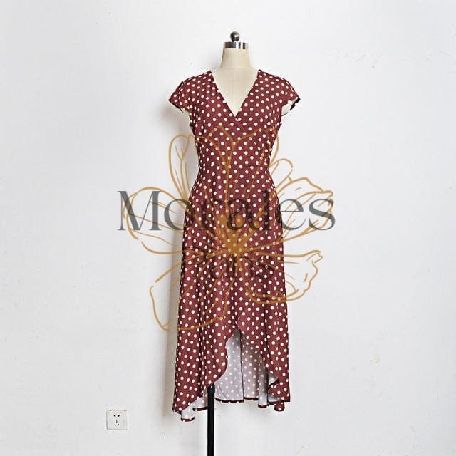 Robe Longue Bohème Pois – Image 9