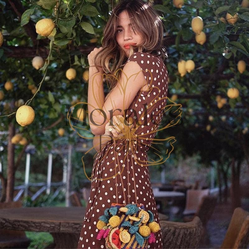 Robe Longue Bohème Pois – Image 8