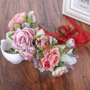 Couronne de Fleurs Artificielles Mariage