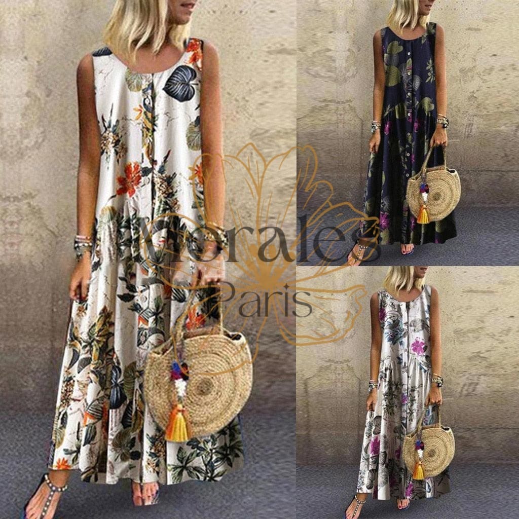 Robe Longue Bohème Mousseline – Image 7