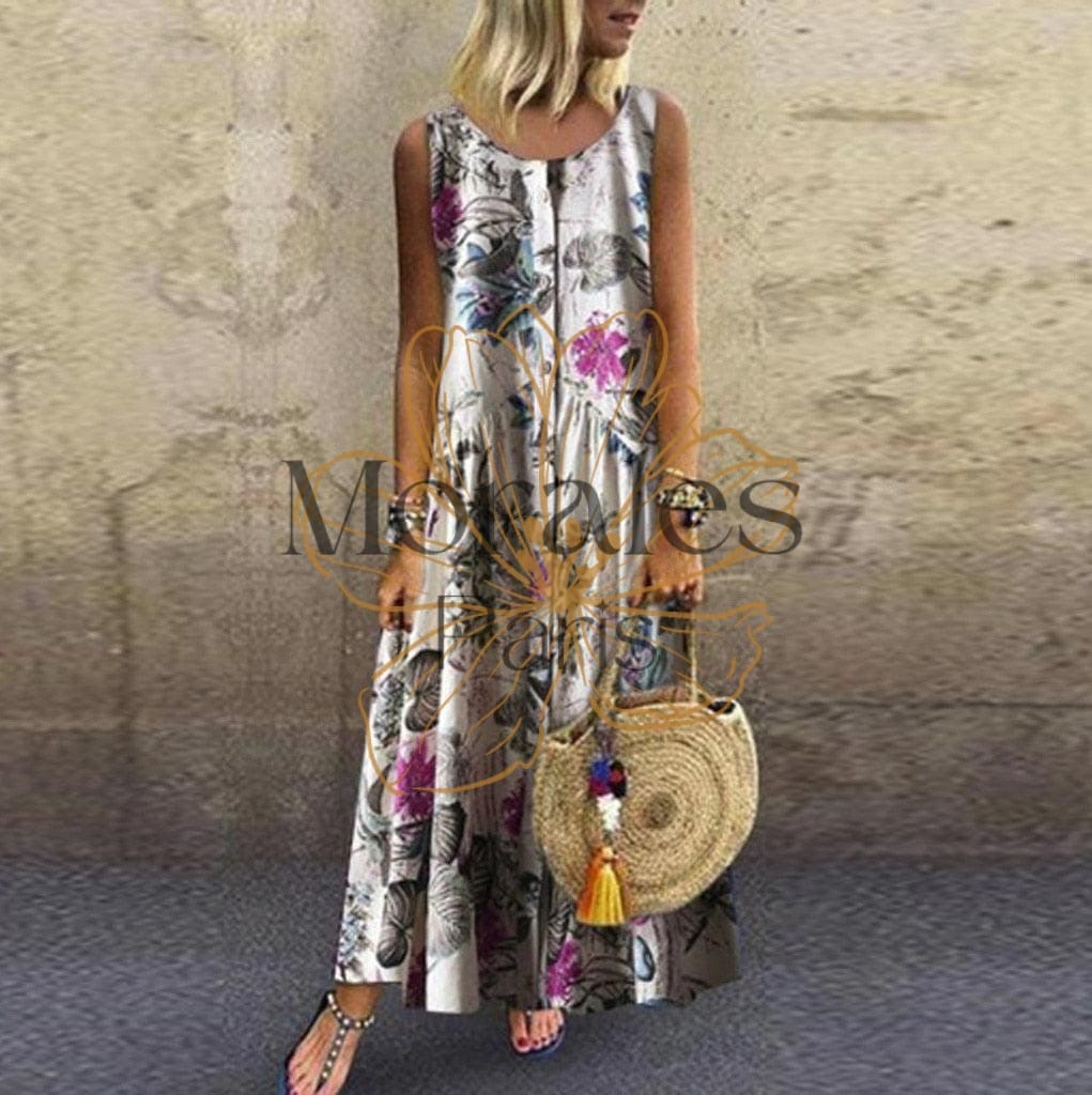 Robe Longue Bohème Mousseline – Image 4