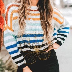 Pull Bohème Arc en Ciel