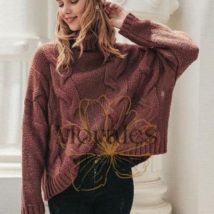 Pull Bohème Col Roulé