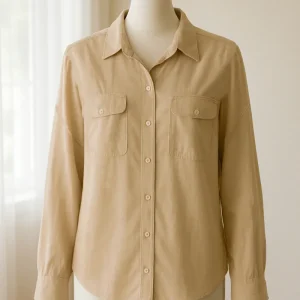 Chemise beige over-size