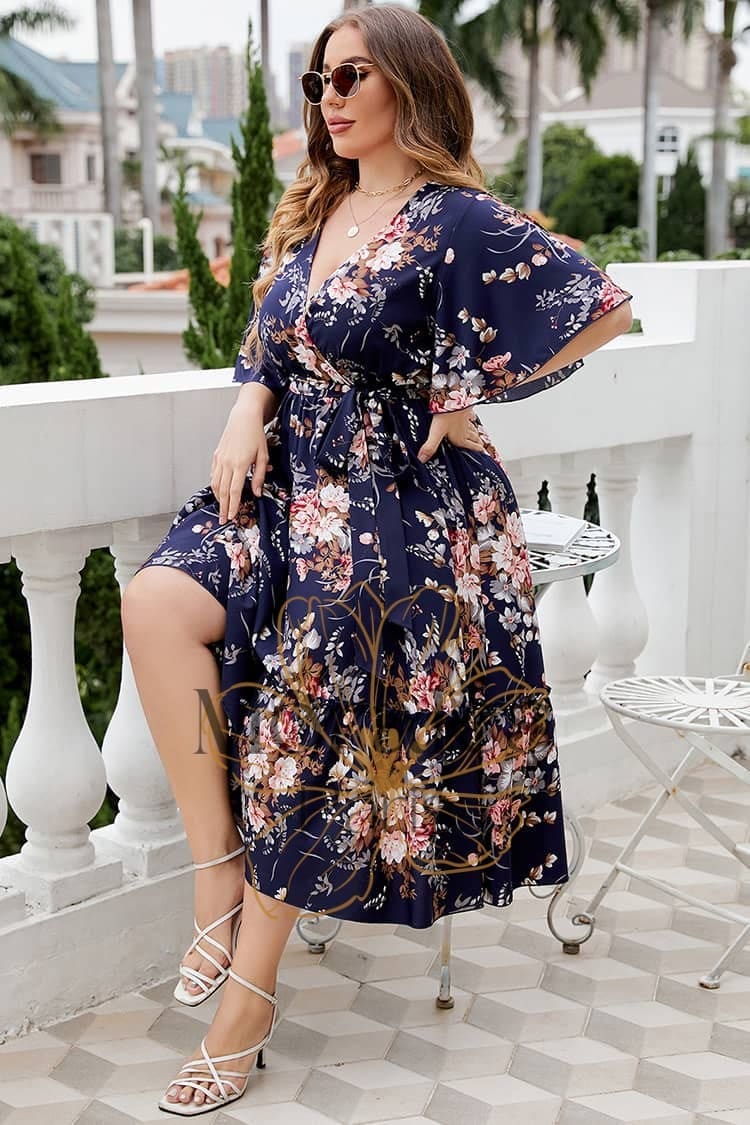 Robe A Fleurs Champêtre Grande Taille - Image 4