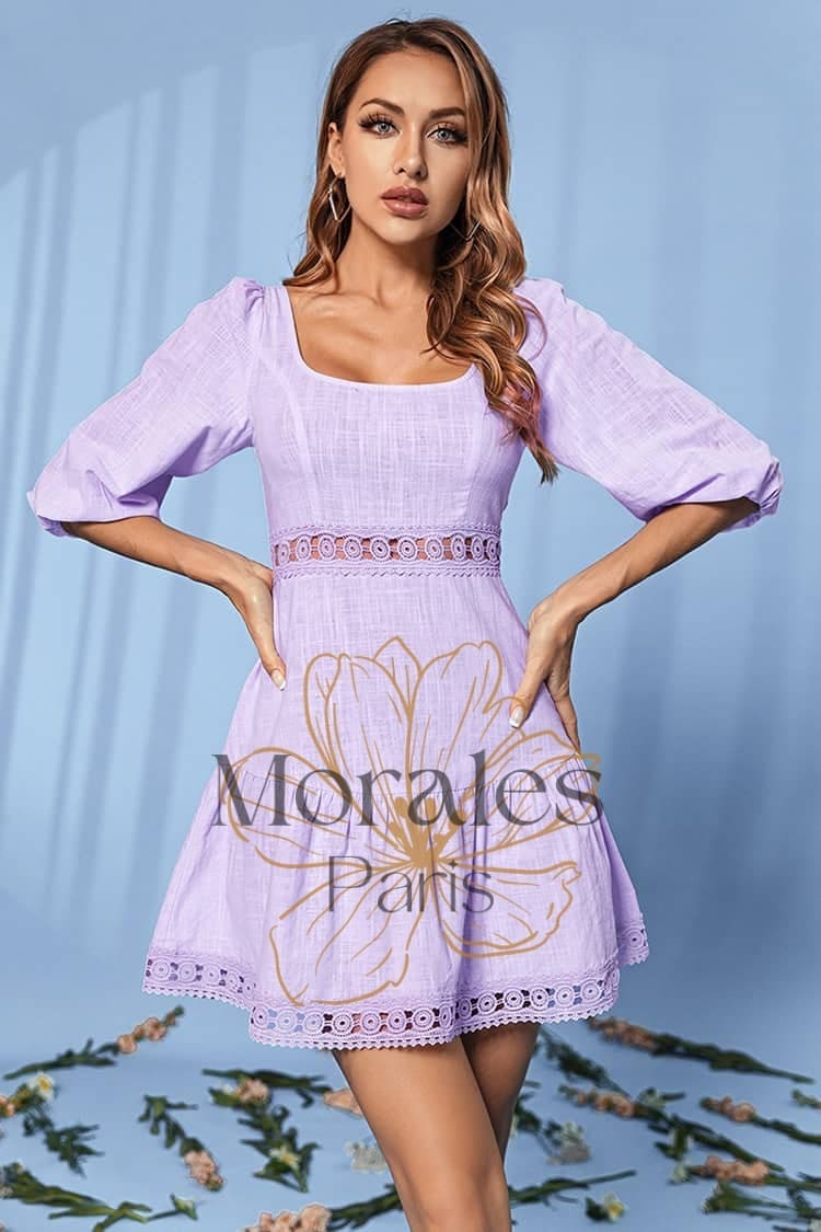 Robe A Lacet Champêtre - Image 3