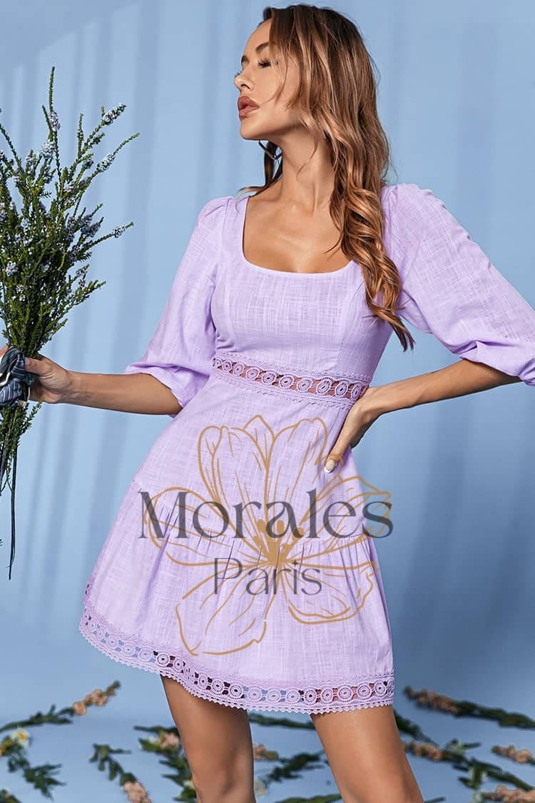 Robe A Lacet Champêtre - Image 5