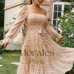 Robe Beige Mariage  Champêtre