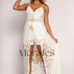 Robe Blanche Bohème Chic