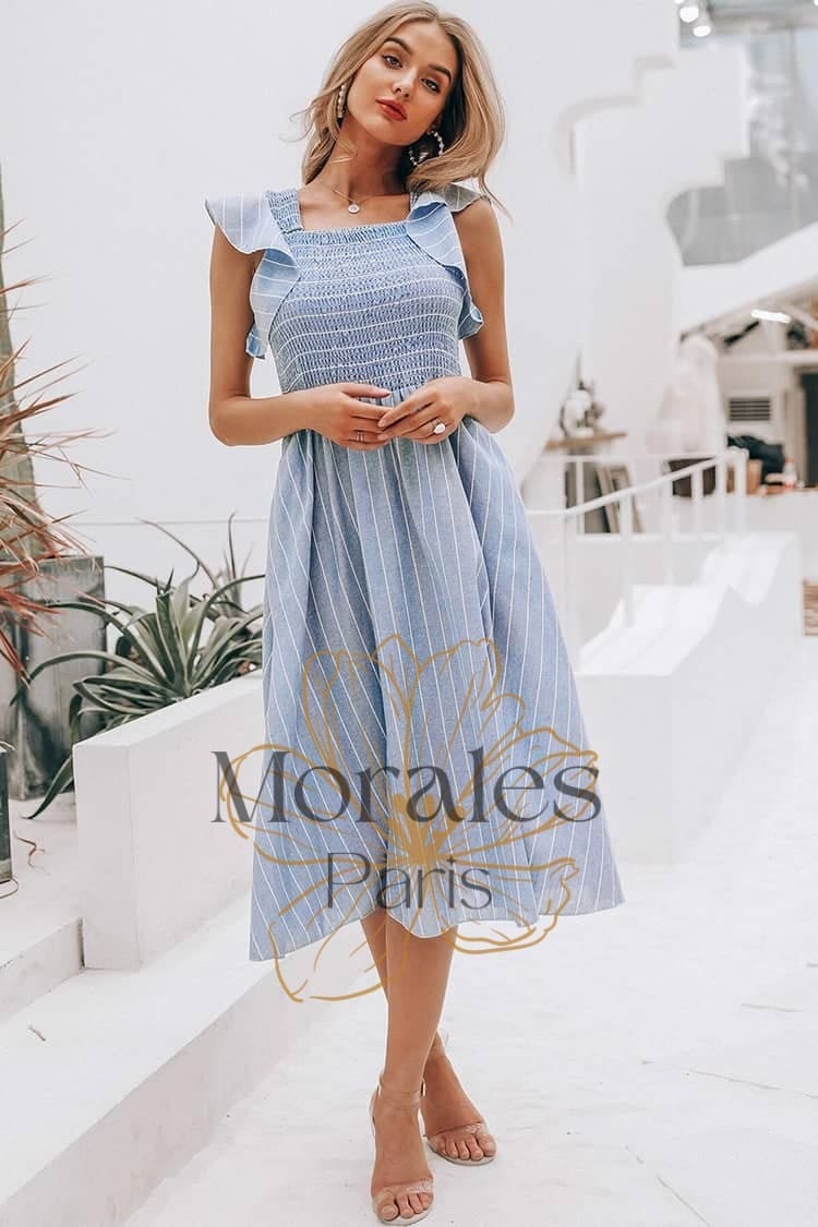 Robe Bleue Invité Mariage Champêtre - Image 4