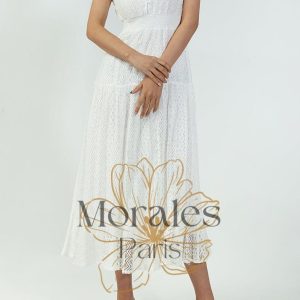 Robe Bohème Blanche Dentelle