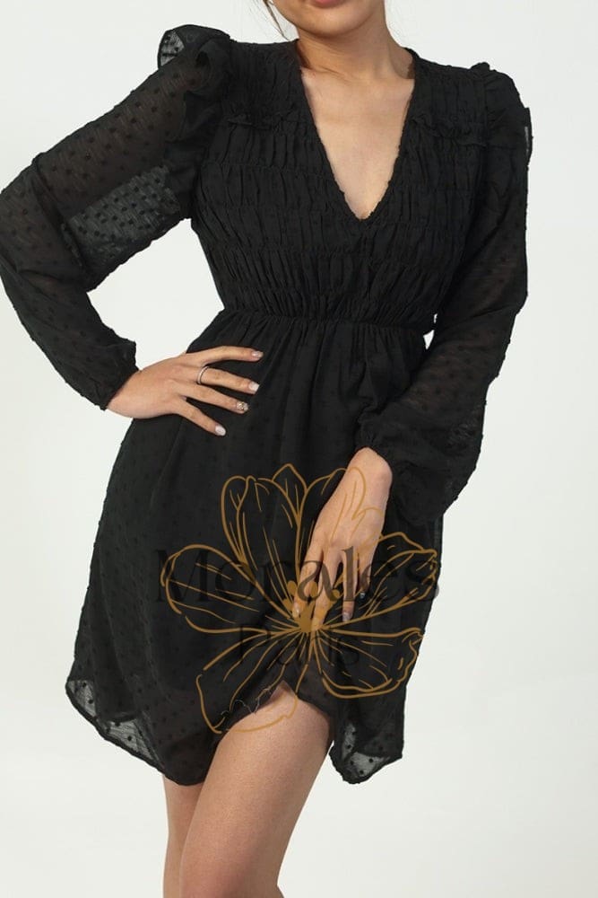 Robe Bohème Chic Noire – Image 4