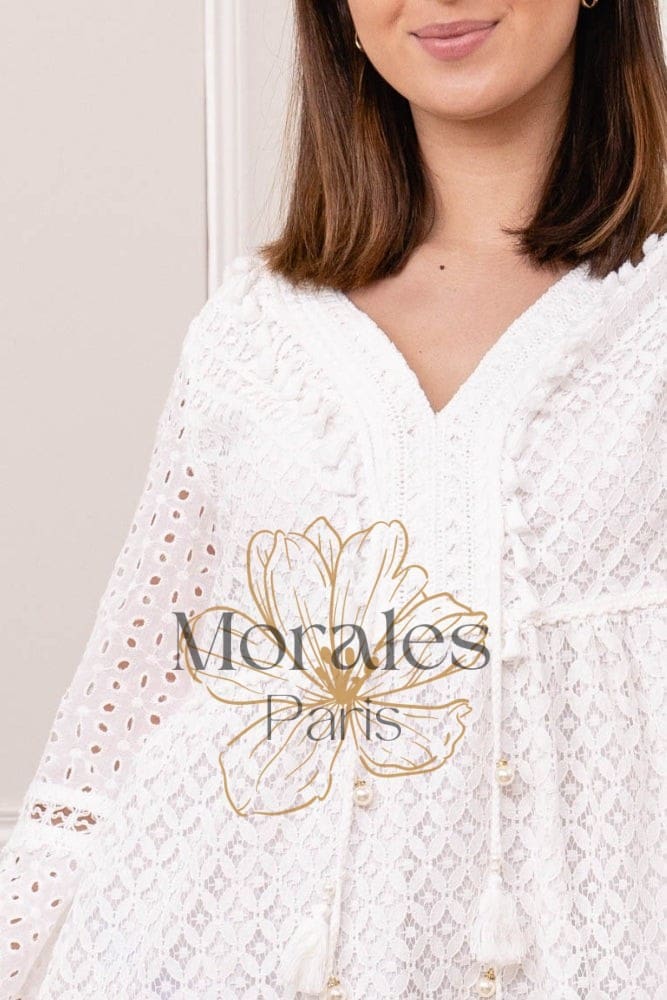 Robe Bohème Courte Brodée – Image 6