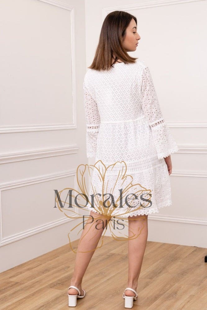 Robe Bohème Courte Brodée – Image 5