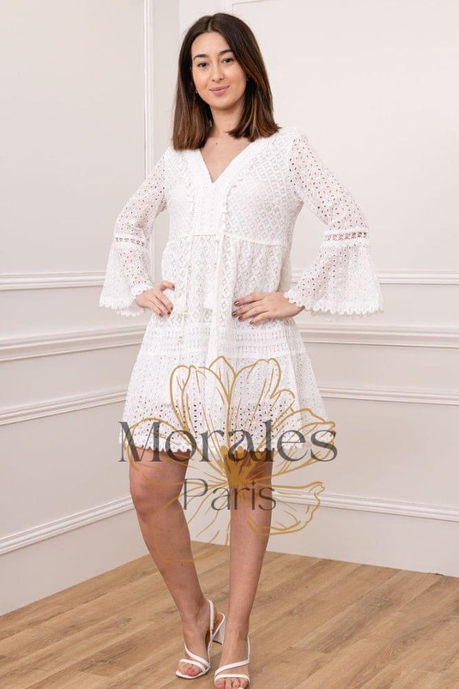 Robe Bohème Courte Brodée – Image 2