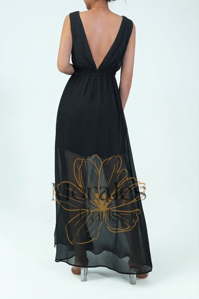 Robe Bohème Romantique Noire – Image 4