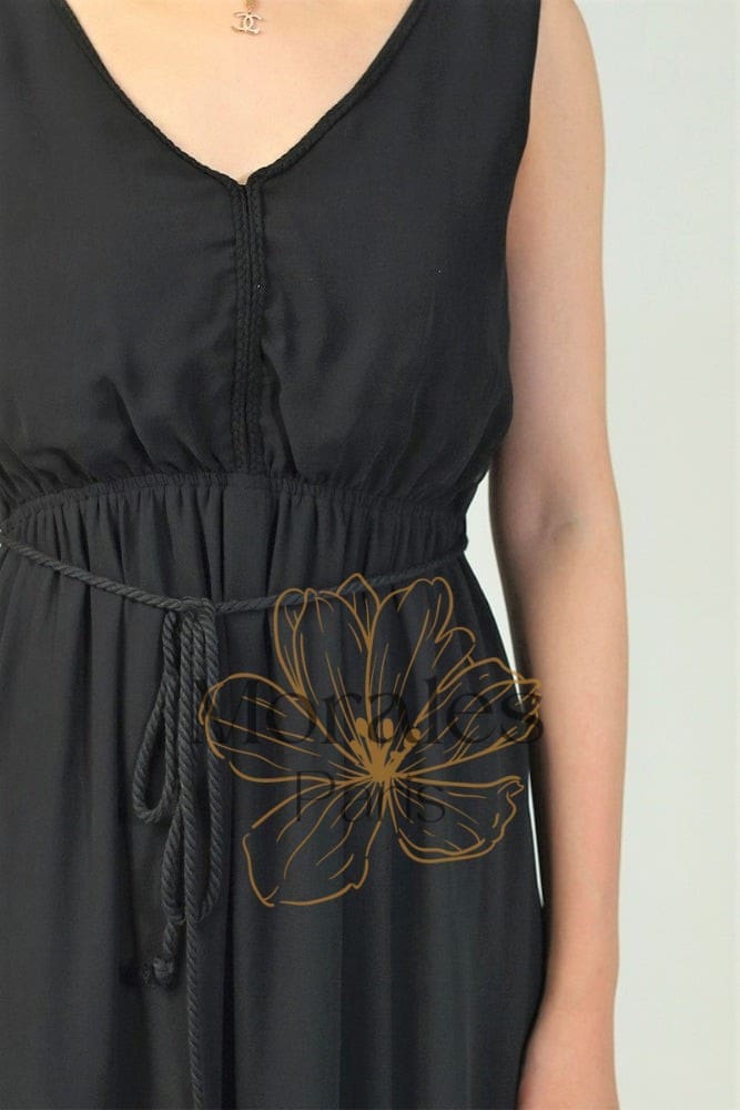 Robe Bohème Romantique Noire – Image 5