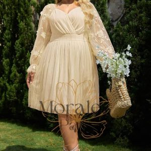 Robe Champêtre Courte  Grande Taille