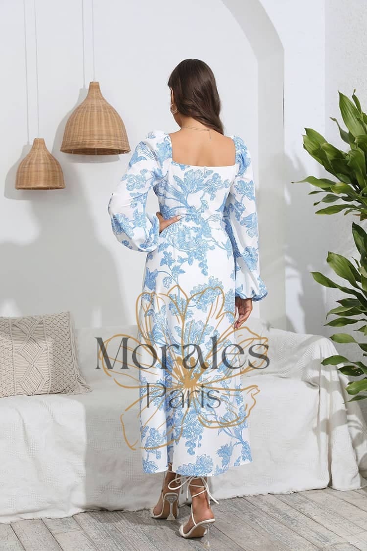 Robe Champêtre Longue Et Avec Manche - Image 5