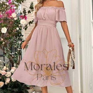 Robe Champêtre Longueur  Mi-Mollet