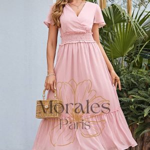 Robe Champêtre Rose Pâle