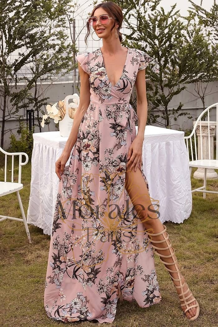 Robe Champêtre Vieux Rose