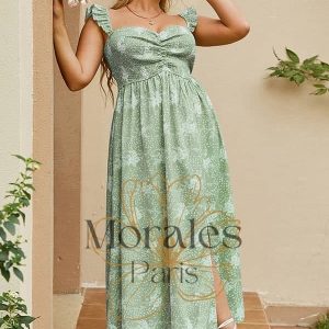 Robe Chic Et Champêtre Longue  Grande Taille