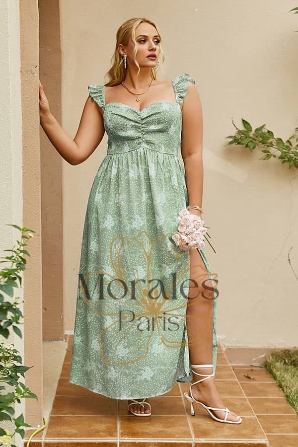 Robe Chic Et Champêtre Longue Grande Taille - Image 3