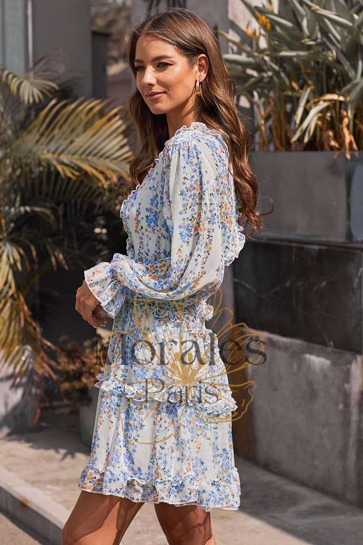 Robe Cocktail Courte Champêtre - Image 7