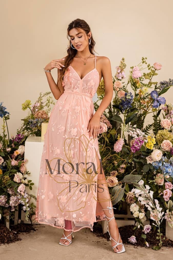 Robe De Cocktail Champêtre Longue