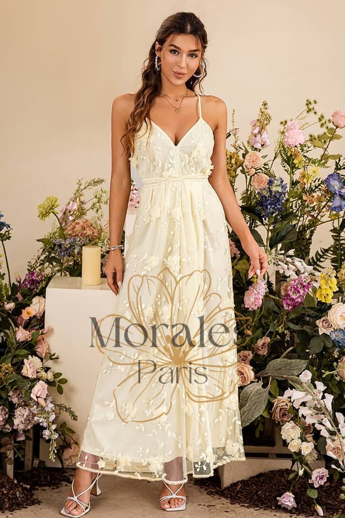 Robe De Cocktail Champêtre Longue – Image 3