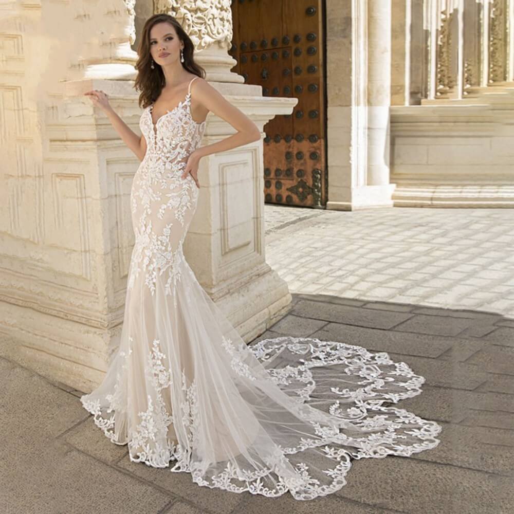 Robe de Mariée Princesse Bretelle - Image 2