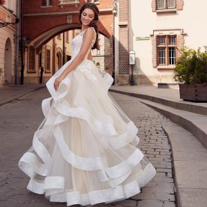 Robe de Mariée Princesse Couleur Champagne
