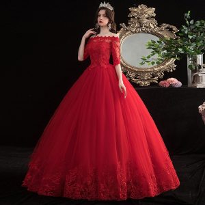 Robe de Mariée Princesse Rouge
