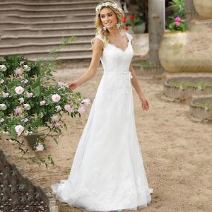Robe de Mariée Princesse sans Manches