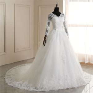 Robe de Mariée Princesse Strass et Dentelle